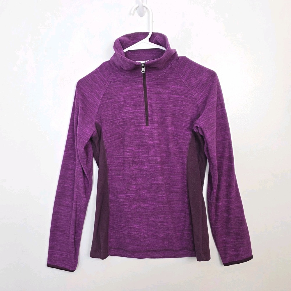 Columbia Purple Fleece 1/4 Zip Outdoor Athleisure Lightweight Pullover Size‎ XS